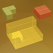 fill a container with 3D blocks